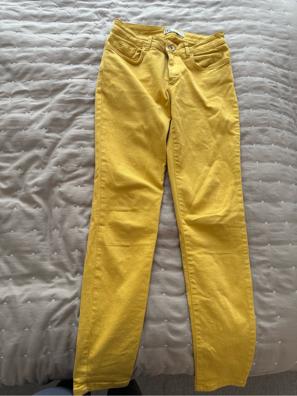 Zara Mustard Skinny Jeans